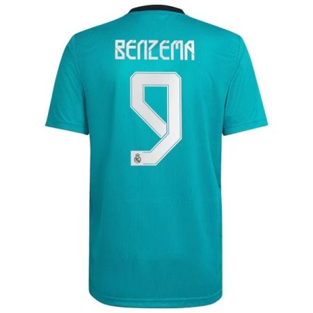 Camisolas de Futebol Real Madrid Karim Benzema 9 3ª 2021 2022
